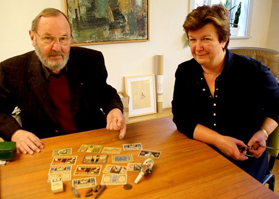 Dr. Manfred Schr&ouml;ter und Museumsleiterin Dr. Cornelia Klose (Foto: Ilona Bergmann)