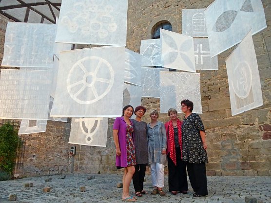 Textil Art Th&uuml;ringen (TAT) zeigt ungew&ouml;hnliche Werke im Kunsthaus Meyenburg (Foto: Ilona Bergmann)