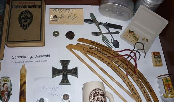 Schenkungen zu sehen (Foto: Astrid Lautenschl&auml;ger, Stadtverwaltung Nordhausen)