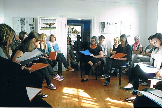 Lesung in der Dichterst&auml;tte Sarah Kirsch in Limlingerode (Foto: Heidelore Kneffel)