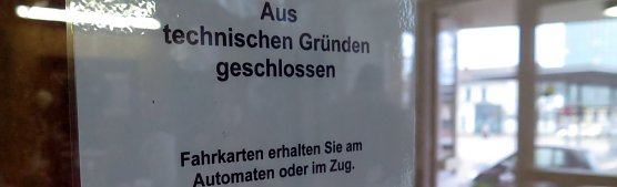 Der Dampfladen war heute dicht - Inventur oder Schlie&szlig;ung? (Foto: nnz)
