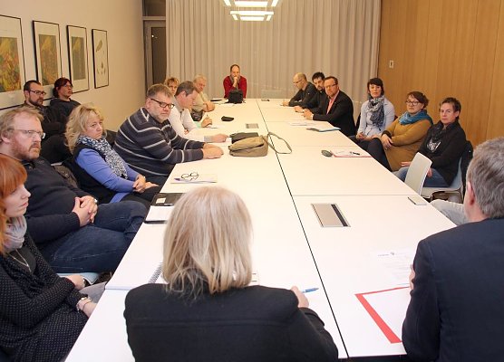 Zusammenkunft mit den Tr&auml;gern der Jugendarbeit (Foto: Stadtverwaltung Nordhausen)