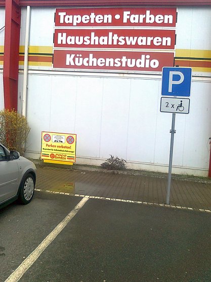 Forum: Behinderten Parkpl&auml;tze (Foto: Thomas Leipold)