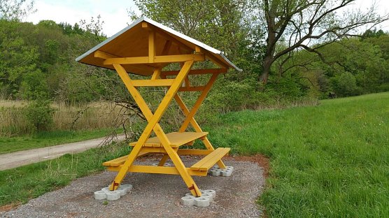 Die Waldsch&auml;nke war erst 2010 aufgestellt worden (Foto: Pressestelle Stadt Nordhausen)