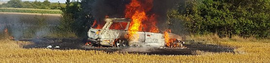 Autobrand gel&ouml;scht (Foto: privat)