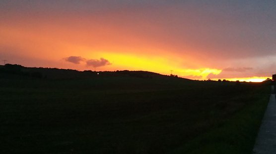 Abendgl&uuml;hen (Foto: D. Schwarze)