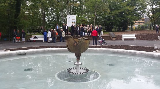Erstrahlt in neuem Glanz - das Wasserspiel im Rosengarten (Foto: nnz) Erstrahlt in neuem Glanz - das Wasserspiel im Rosengarten (Foto: nnz)