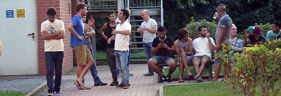 Ankunft von Fl&uuml;chtlingen Ende August in Nordhausen (Foto: nnz-Archiv)