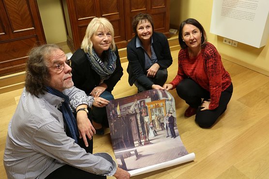 Besser Zusammenarbeit, mehr "Charakter" in Nordhausens Museen- v.l. J&uuml;rgen Rennebach, Hannelore Haase, Rosemarie Hilger, Susanne Hinsching (Foto: Angelo Glashagel)