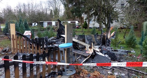 Völlig niedergebrannt (Foto: nnz) Völlig niedergebrannt (Foto: nnz)