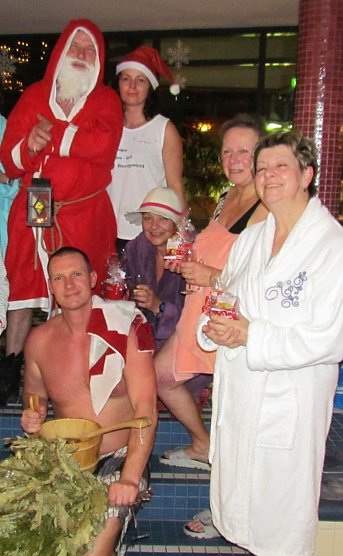 M&auml;nnerbesuch in der Frauensauna (Foto: Badehaus Nordhausen GmbH)