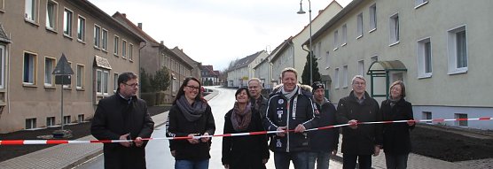 Sie ist er&ouml;ffnet - die Naumannstra&szlig;e in Bleicherode (Foto: Angelo Glashagel)