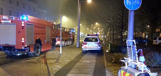Einsatz in der Bahnhofstra&szlig;e in Nordhausen (Foto: FFW Nordhausen-Mitte)