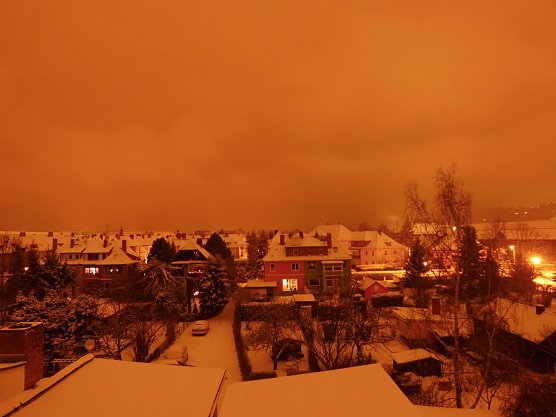Leserfoto, verschneites Nordhausen bei Nacht (Foto: Bernd Thielbeer) Leserfoto, verschneites Nordhausen bei Nacht (Foto: Bernd Thielbeer)