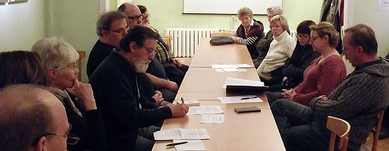 Beratung zur Zukunft des Vereinshauses (Foto: Kurt Frank)