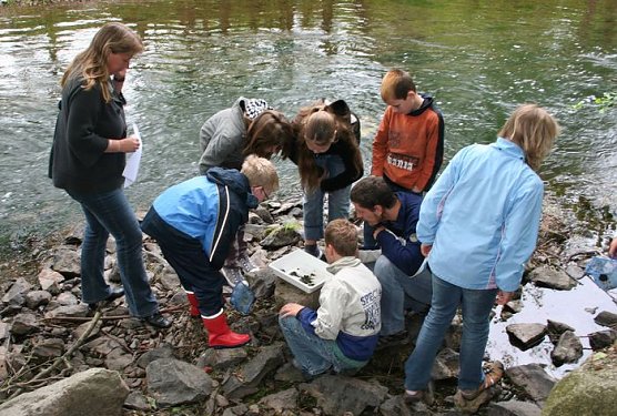 Neugierige Sch&uuml;ler (Foto: Piper)