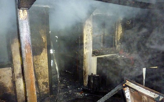 Gartenlaube brannte v&ouml;llig nieder (Foto: privat)