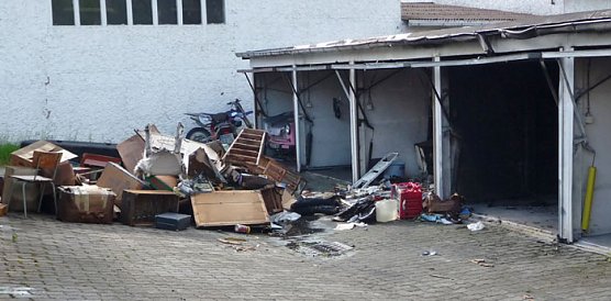 Zwei Brände in Nordhausen (Foto: nnz) Zwei Brände in Nordhausen (Foto: nnz)