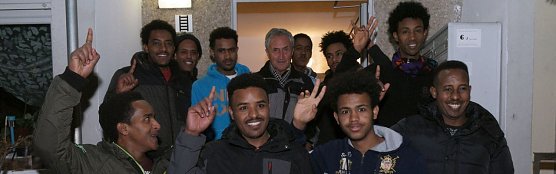 Lutz Kurth und "seine Jungs" (Foto: nnz)