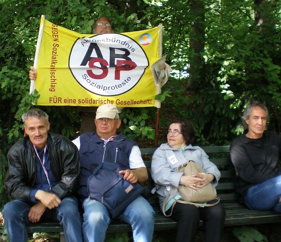&Icirc;n Berlin demonstriert (Foto: Buntfu&szlig;)