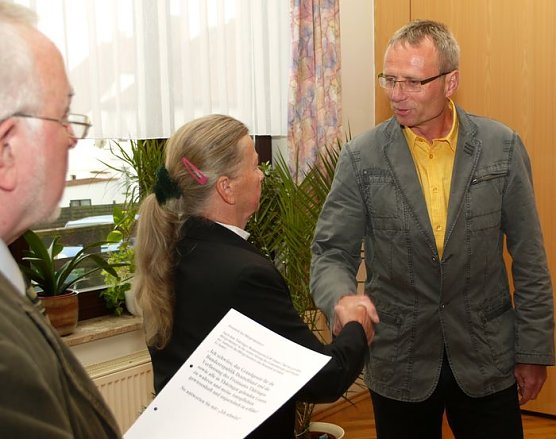 Diensteid wird abgelegt (Foto: Gemeinde Werther)