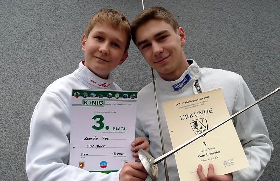 Die beiden Loesche-Br&uuml;der (Foto: privat)