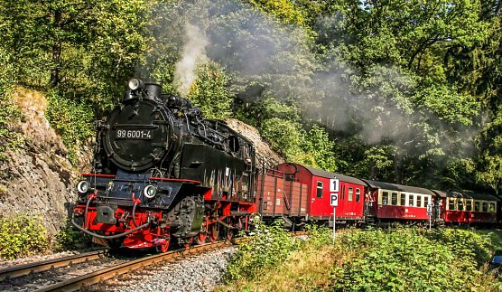 Vom 30. M&auml;rz bis 6. April mit HSB on Tour durch Europa unterwegs: Die Dampflokomotive 99 6001 der Harzer Schmalspurbahnen (Foto: HSB/Dirk Bahnsen)