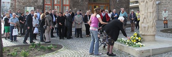 Gedenkveranstaltung zu 71. Jahren Bombardierung Nordhausens (Foto: Angelo Glashagel)