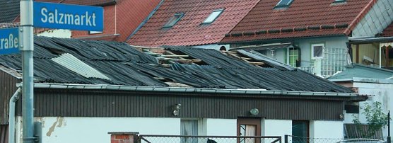 Windhose w&uuml;tet in Ellrich (Foto: privat)