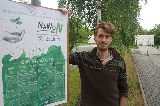 Johannes Haller von der Nordh&auml;user Hochschuleinititative GoFair (Foto: Angelo Glashagel)