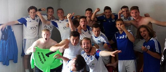 Gro&szlig;er Jubel nach dem Hinspiel (Foto: privat)