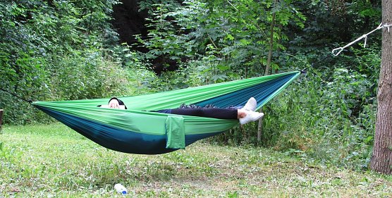 Einfach mal abh&auml;ngen (Foto: L. Schubert)