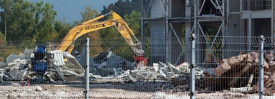 Gipswerk wird abgerissen (Foto: S. Schedwill)