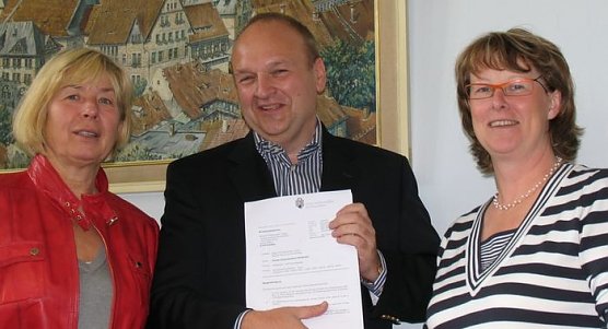 Zufriedenes Trio (Foto: nnz)