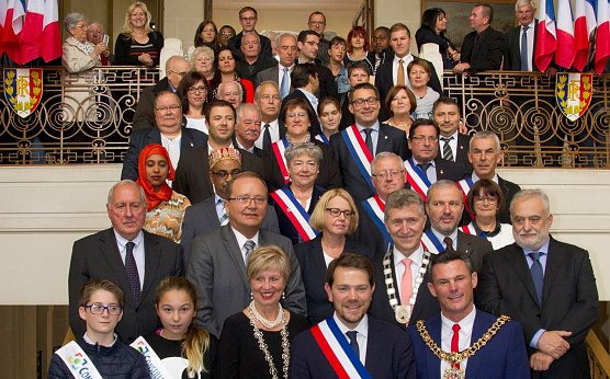 Empfang in der Partnerstadt (Foto: Jean-Marie Nivelet, Stadt Charleville-M&eacute;zi&egrave;res)