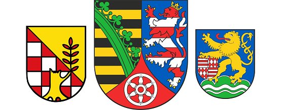 Wappen von Nordhausen, S&ouml;mmerda und dem Kyffh&auml;userkreis (Foto: Wikipedia)
