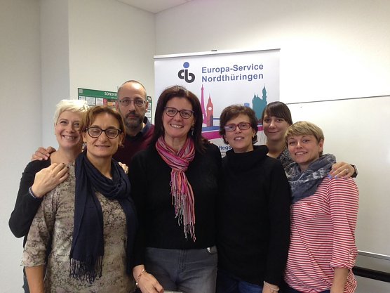 Deutsch-Italienischer Wissenstransfer in Nordhausen (Foto: Europaservice Nordthüringen) Deutsch-Italienischer Wissenstransfer in Nordhausen (Foto: Europaservice Nordthüringen)