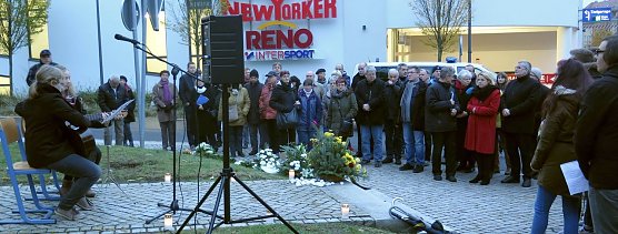Gedenken an die Pogromnacht 1938 in Nordhausen (Foto: nnz)