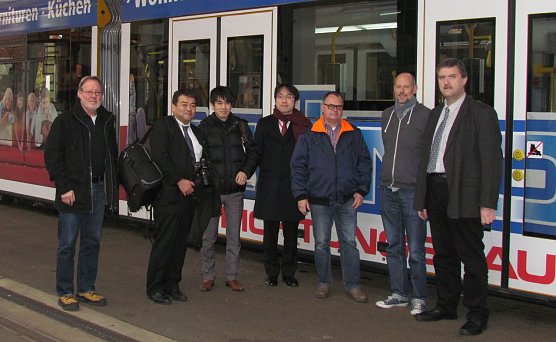 Besuch aus Japan bei den Nordh&auml;user Verkehrsbetrieben (Foto: Franziska Bernsdorf)