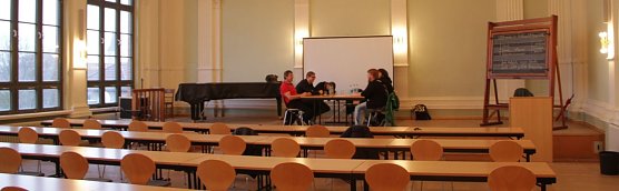 Interview statt Podiumsdiskussion - der Tag der jungen Kommunalpolitik (Foto: Angelo Glashagel) Interview statt Podiumsdiskussion - der Tag der jungen Kommunalpolitik (Foto: Angelo Glashagel)