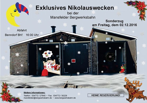 Plakat (Foto: Verein Bergwerksbahn Benndorf)