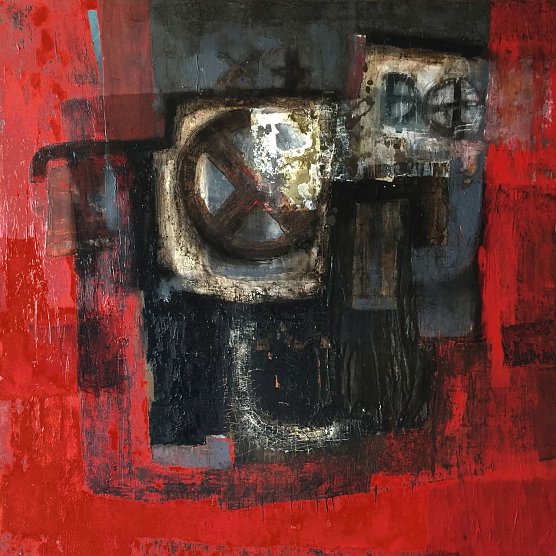 crylgemälde von Dorota Sandecka, 2015 (Foto: Susanne Hinsching) crylgemälde von Dorota Sandecka, 2015 (Foto: Susanne Hinsching)