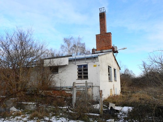 Peter Blei in den Ruinen der Schuhfabrik in Wiehe (Foto: Peter Blei) Peter Blei in den Ruinen der Schuhfabrik in Wiehe (Foto: Peter Blei)