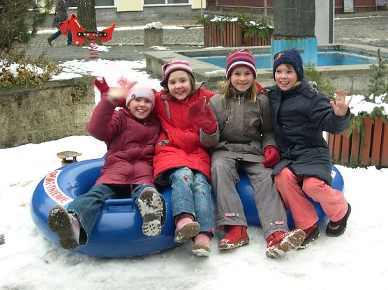 Winterspaß - der KILA will am Freitag den Schnee genießen (Foto: Frank Tuschy) Winterspaß - der KILA will am Freitag den Schnee genießen (Foto: Frank Tuschy)