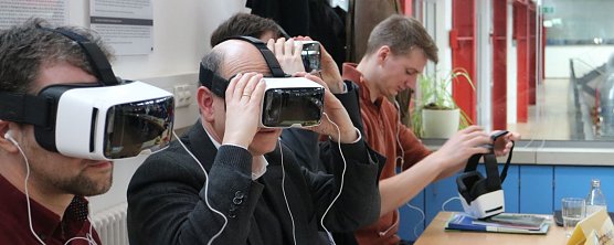 Neue Technik f&uuml;r die Zukunft - an der Hochschule traf sich heute das Projekt "Recyclingregion Harz" (Foto: Angelo Glashagel)