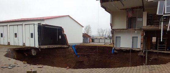 So sieht es aus... am Abgrund (Foto: J. Piper)