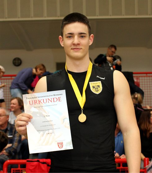 Julius Kohler vom LV Altstadt sicherte sich in der U20 den Titel (Foto: Uwe Tittel) Julius Kohler vom LV Altstadt sicherte sich in der U20 den Titel (Foto: Uwe Tittel)