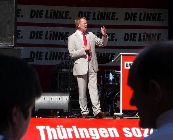 Die LINKE im Wahlkampf (Foto: nnz)
