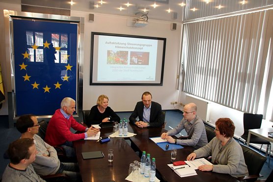 Die n&auml;chsten Schritte zur Umsetzung des vom Stadtrat beschlossenen Nordh&auml;user Klimaschutzkonzeptes 2050 waren jetzt Thema einer Klausurtagung im Nordh&auml;user Rathaus. (Foto: Pressestelle Stadt Nordhausen)