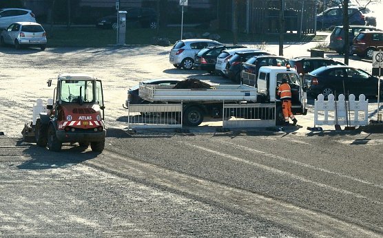 August-Bebel-Platz wird repariert (Foto: Peter Blei)